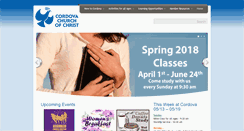 Desktop Screenshot of cordovachurch.com